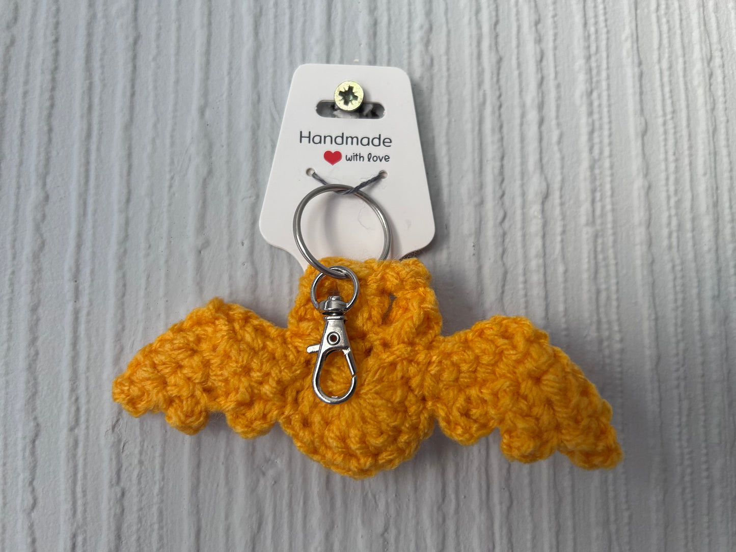 Halloween Crochet Bat Keyrings