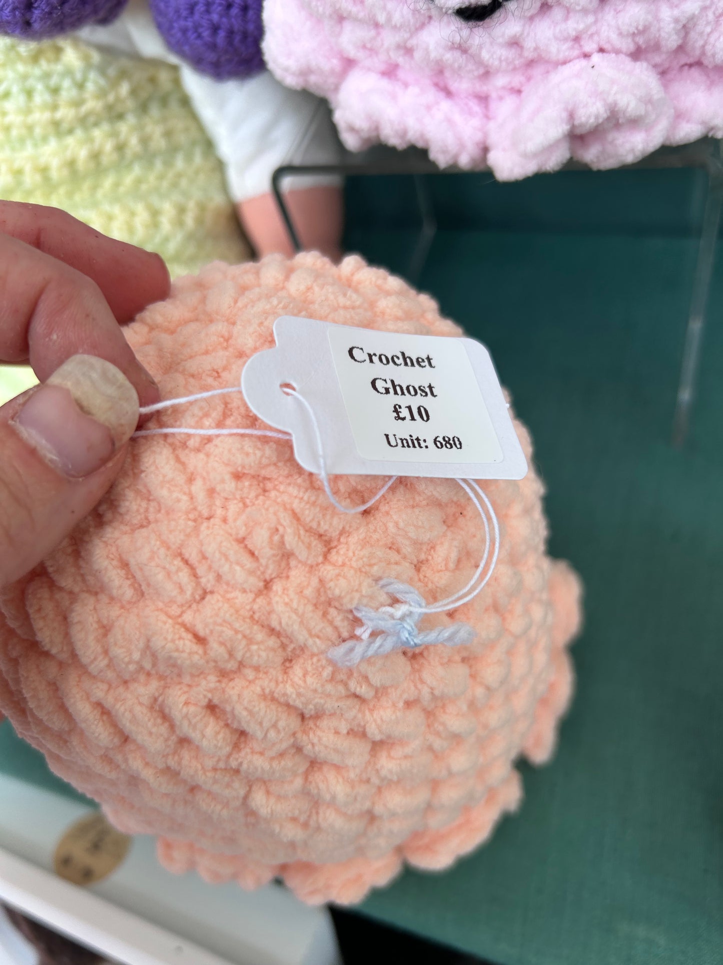Large crochet ghost plushy