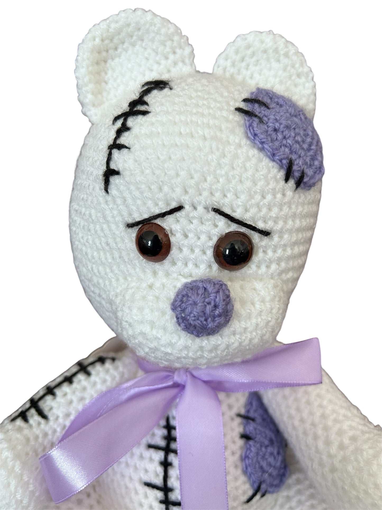 Teddy bear with stitches
