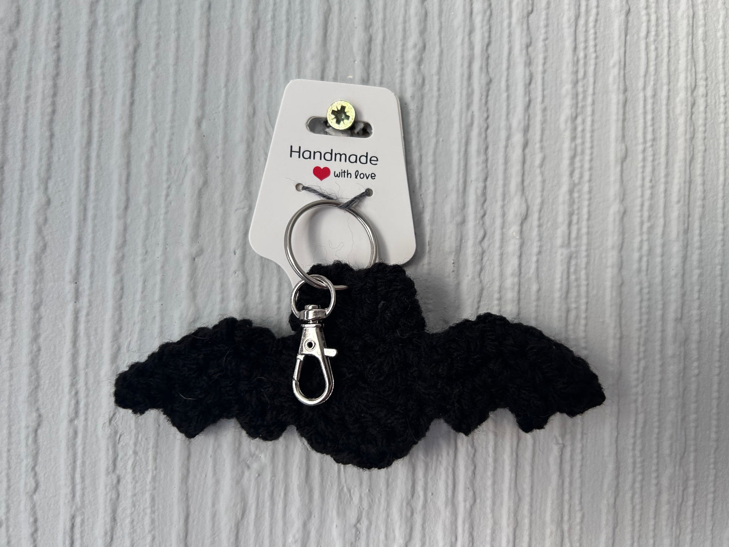 Halloween Crochet Bat Keyrings