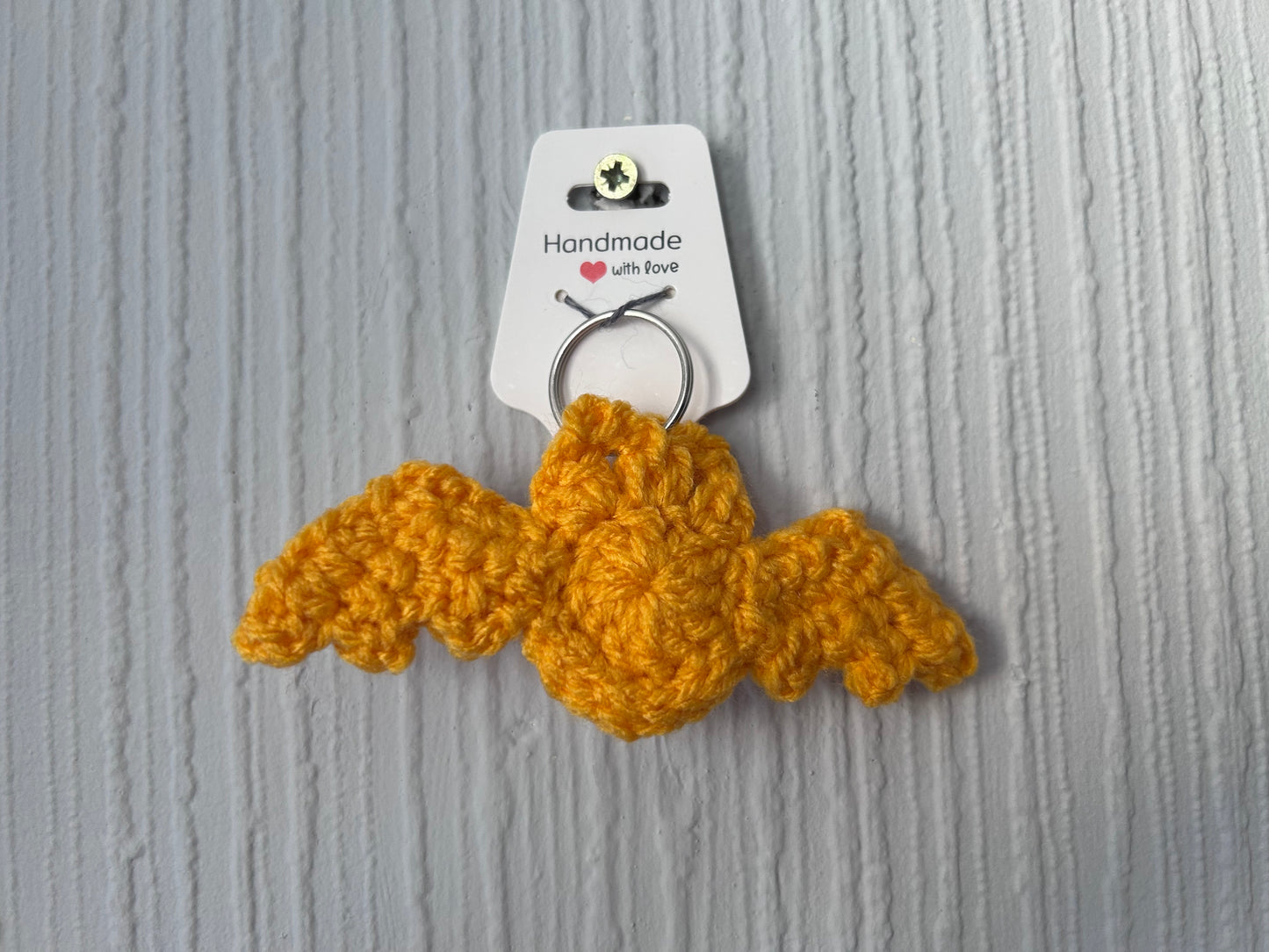 Halloween Crochet Bat Keyrings