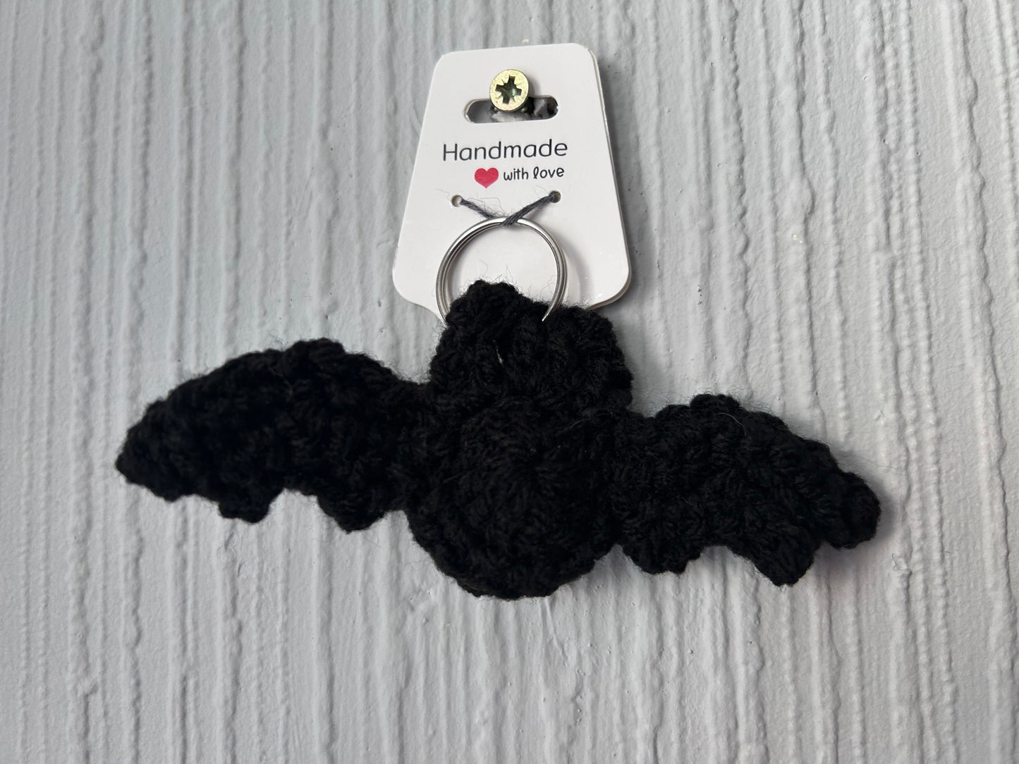 Halloween Crochet Bat Keyrings