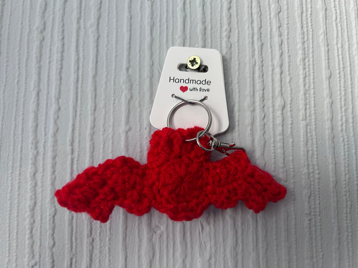 Halloween Crochet Bat Keyrings