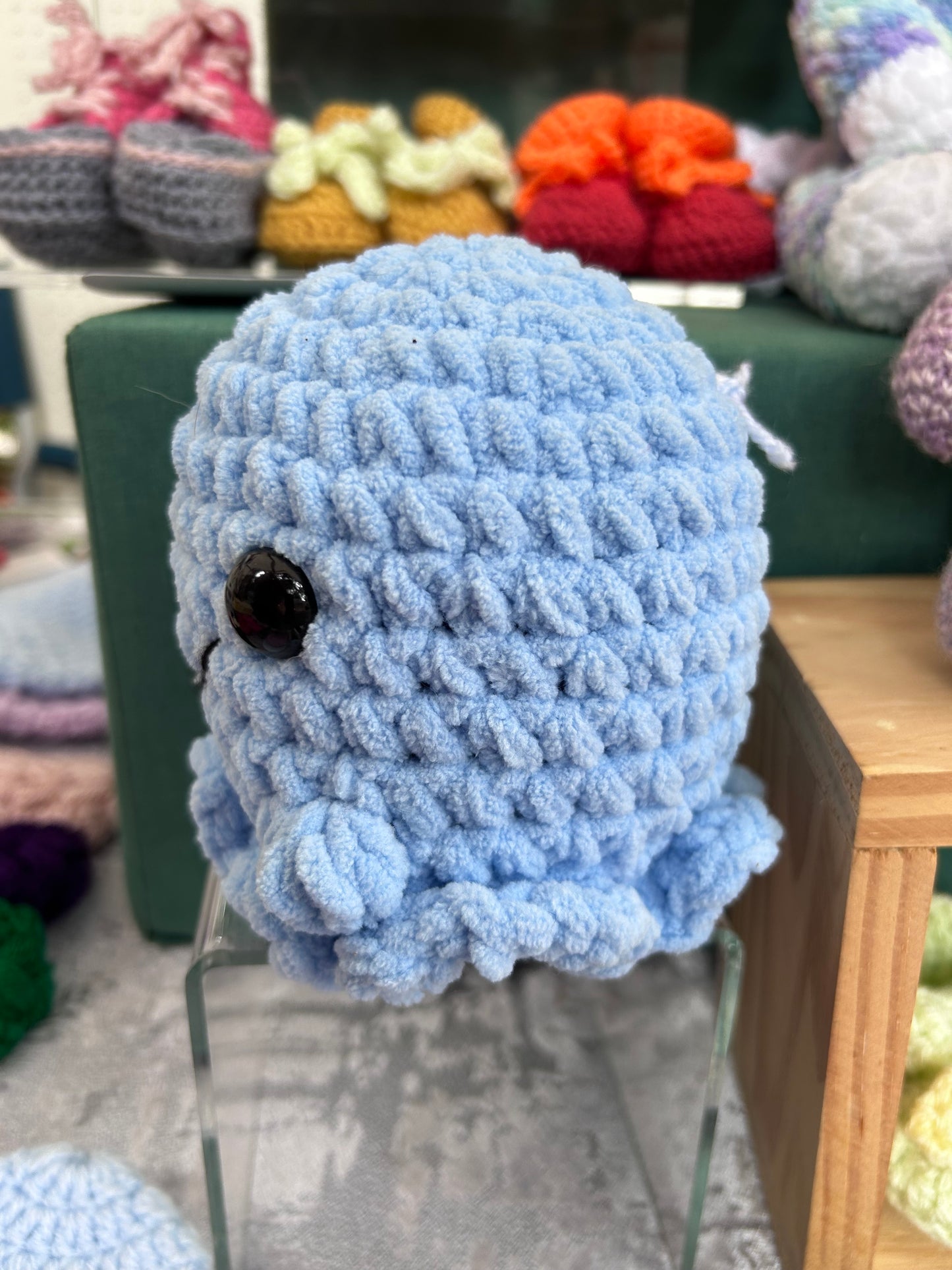 Large crochet ghost plushy
