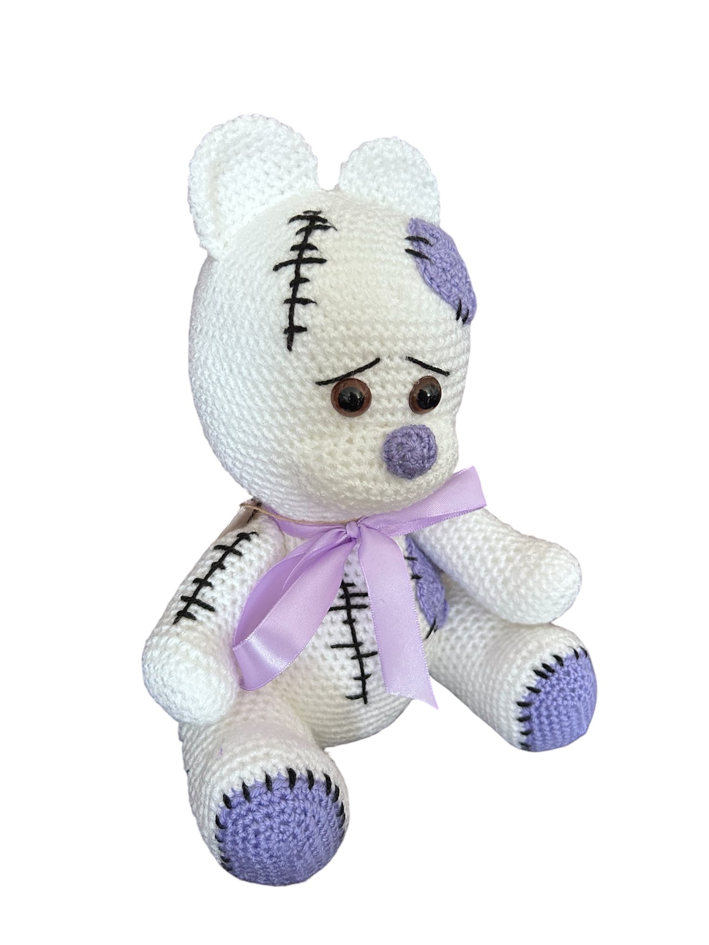 Teddy bear with stitches