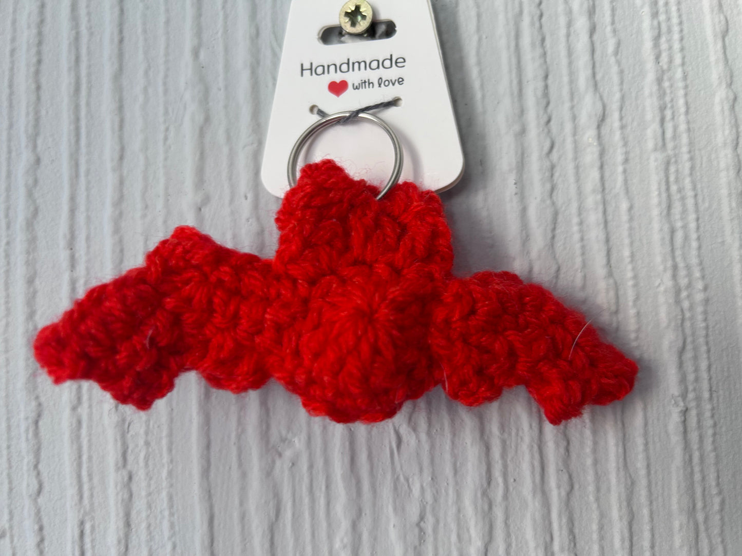 Halloween Crochet Bat Keyrings