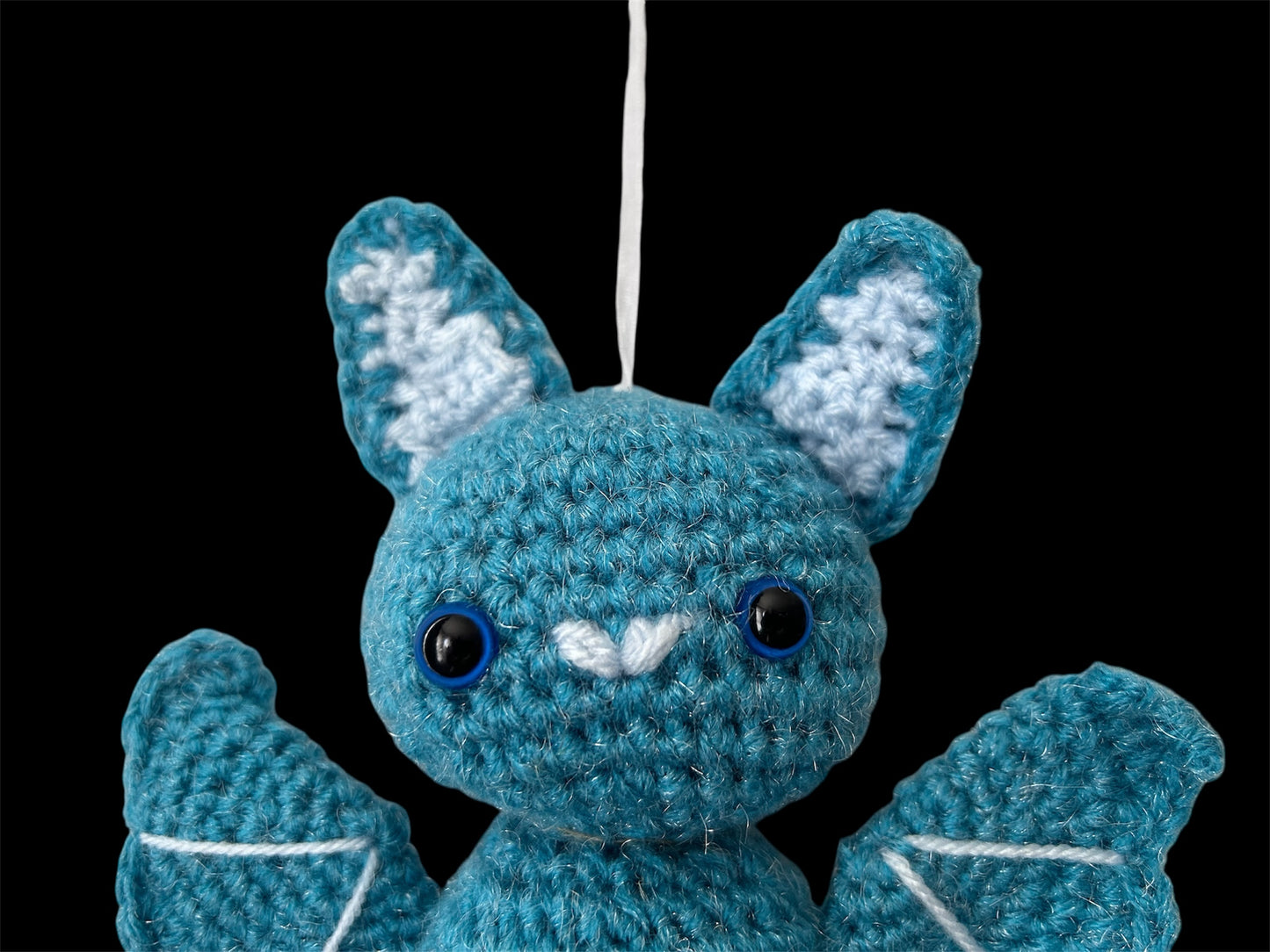 Handmade crochet bat plushy