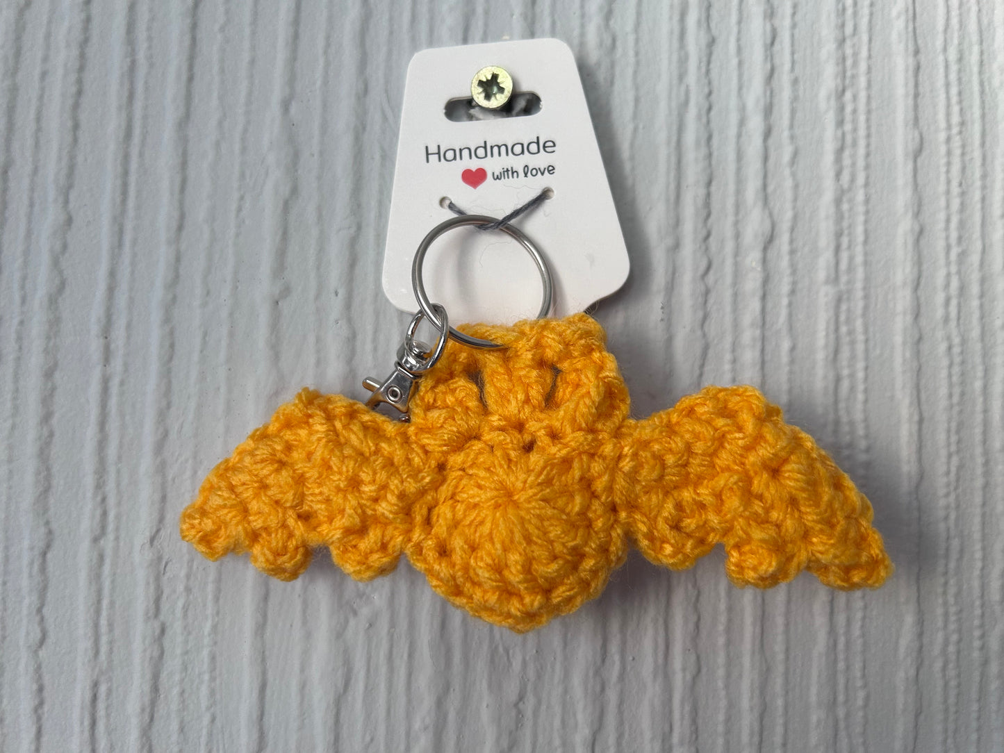 Halloween Crochet Bat Keyrings