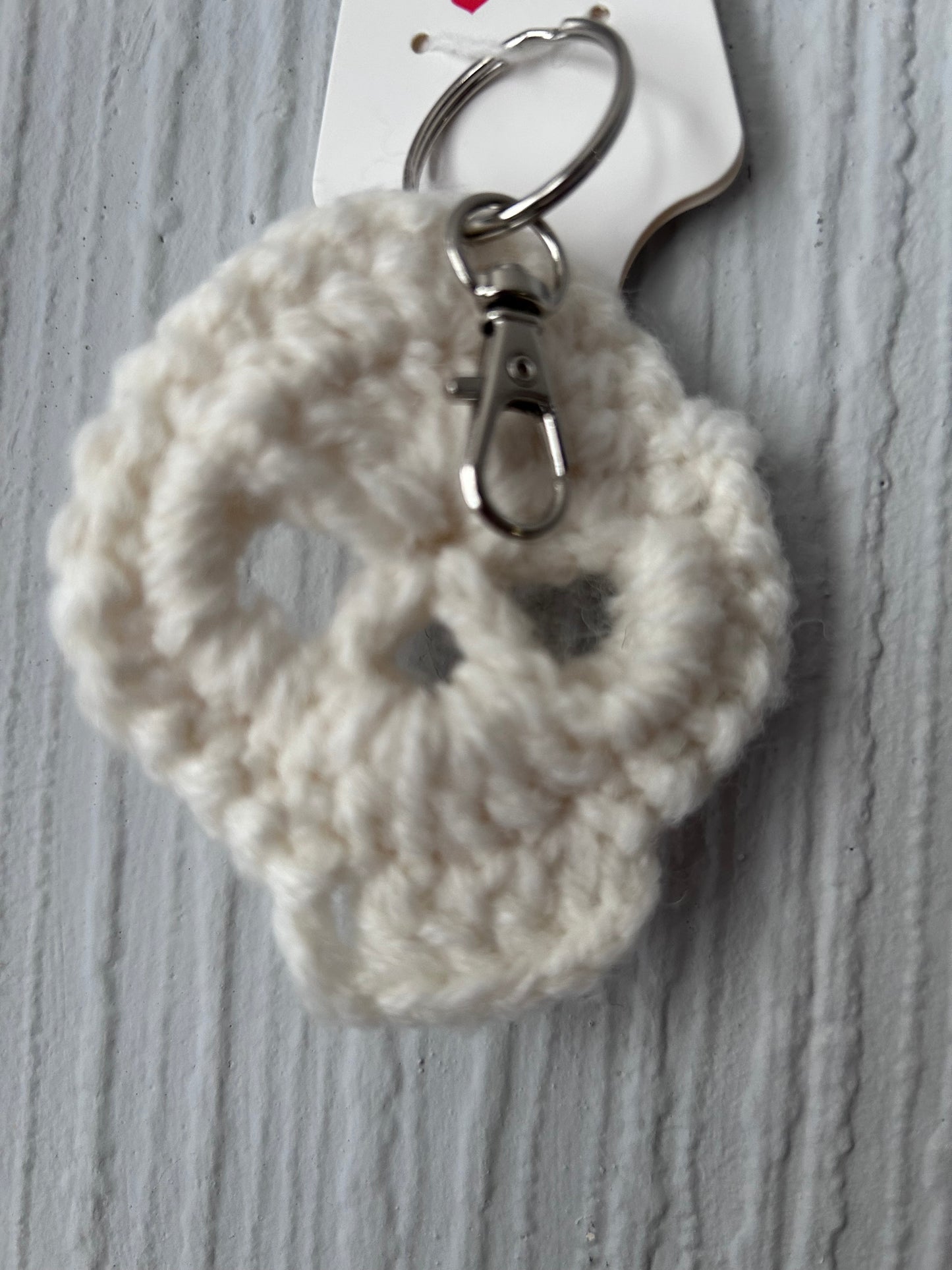 Handmade Crochet Skull Keyring