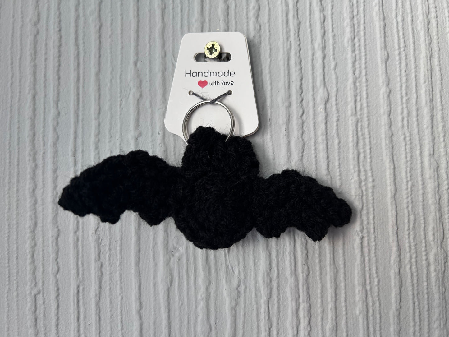 Halloween Crochet Bat Keyrings