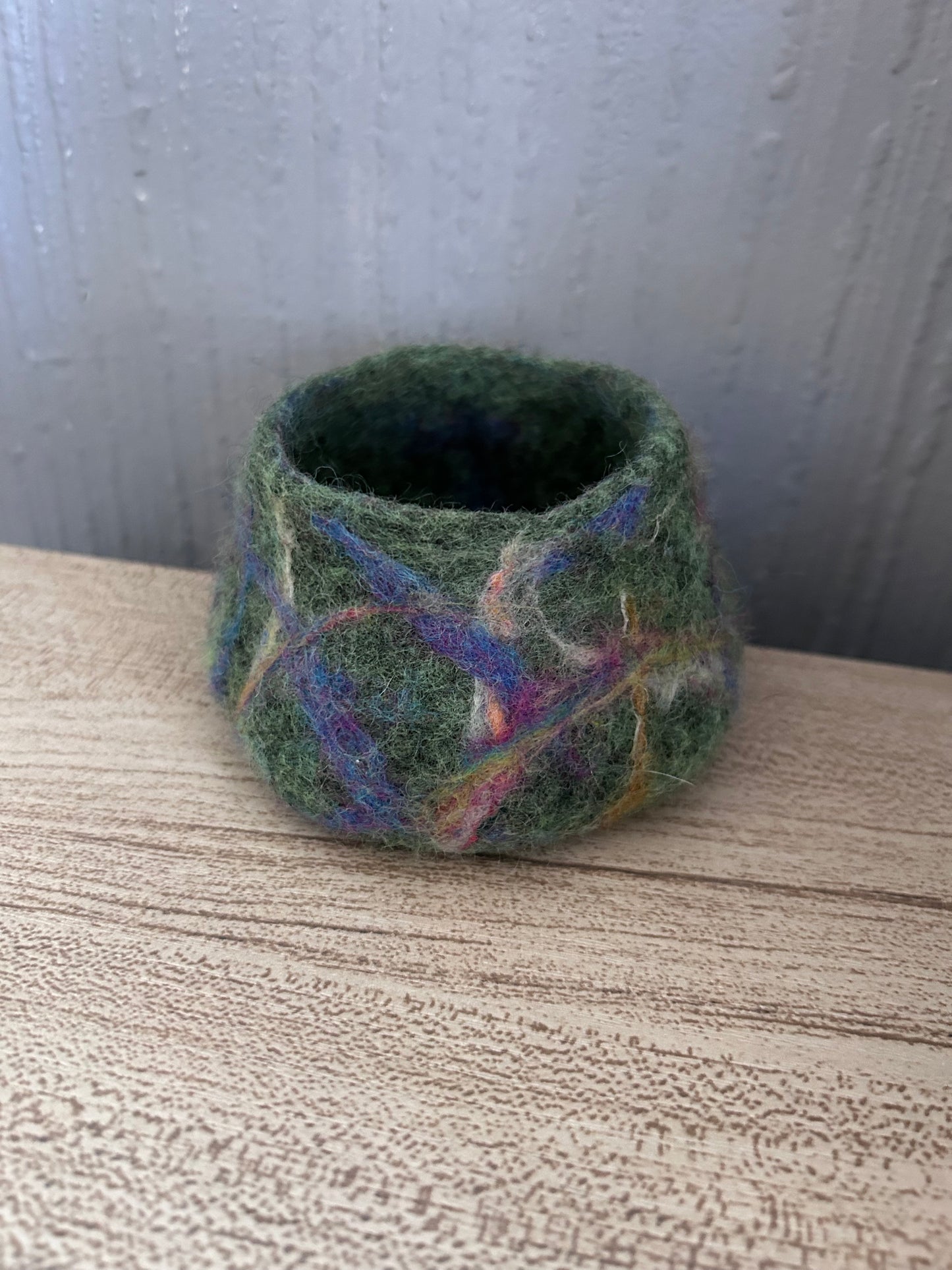 Wet Felted Small Bowl