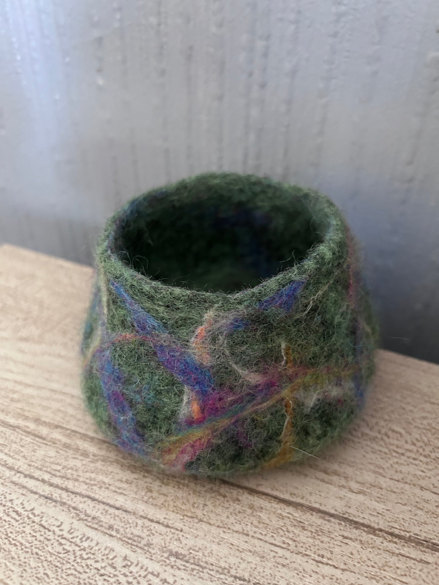 Wet Felted Small Bowl