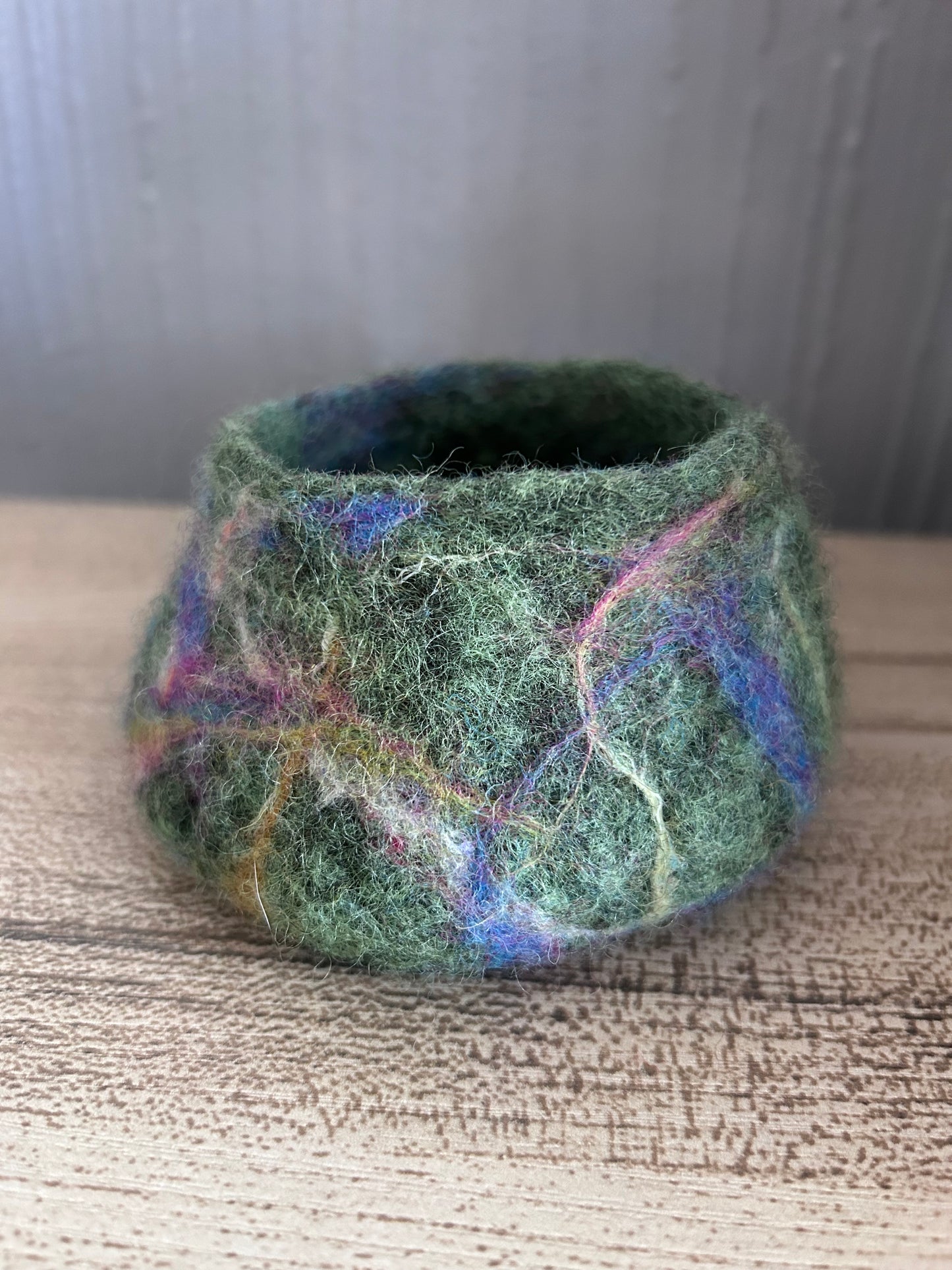 Wet Felted Small Bowl