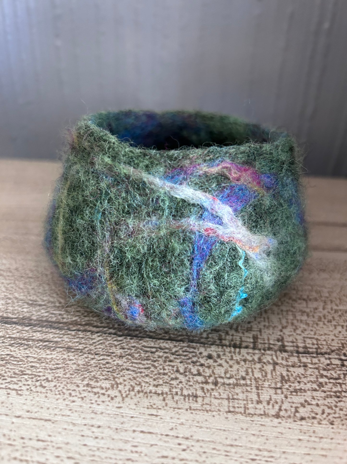 Wet Felted Small Bowl