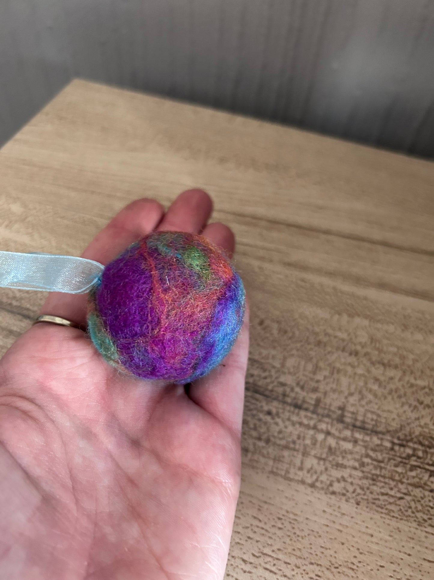 Needle Felted Christmas Baubles