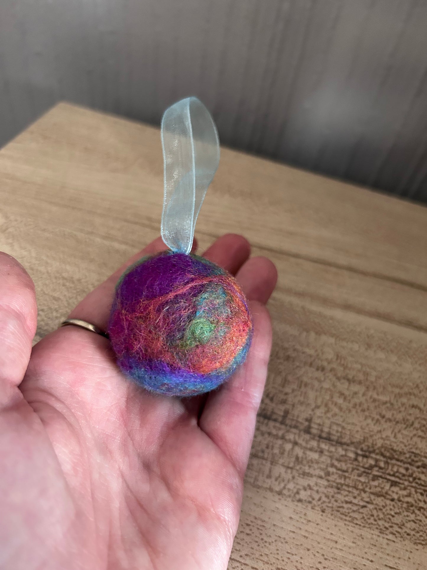 Needle Felted Christmas Baubles