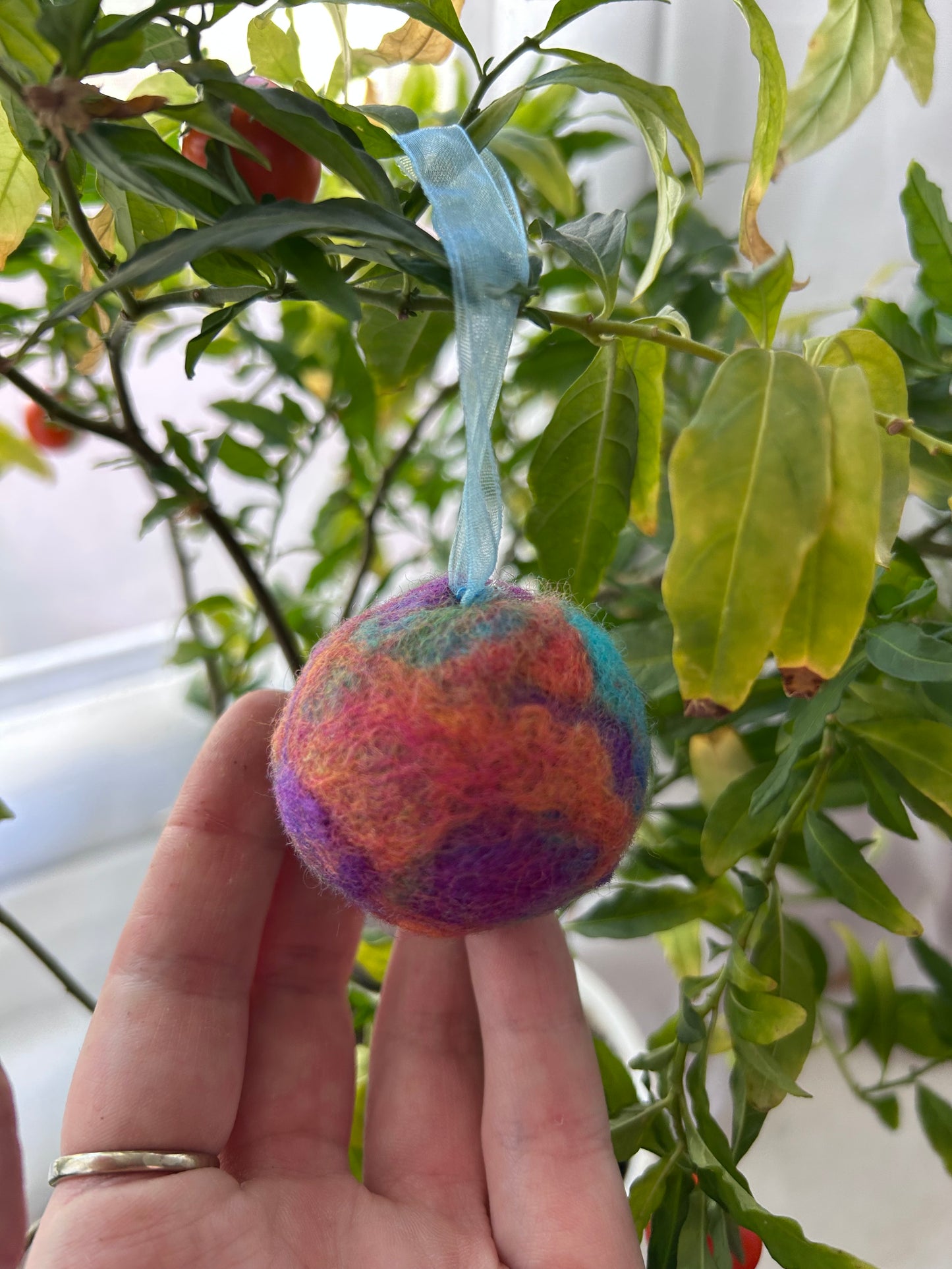 Needle Felted Christmas Baubles