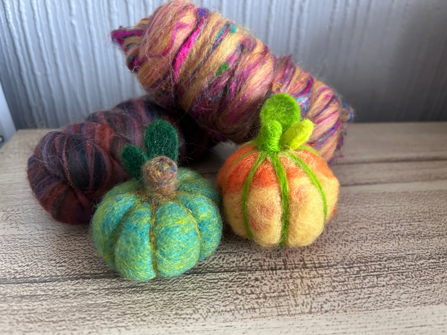 Pumpkin Needle Felted workshop