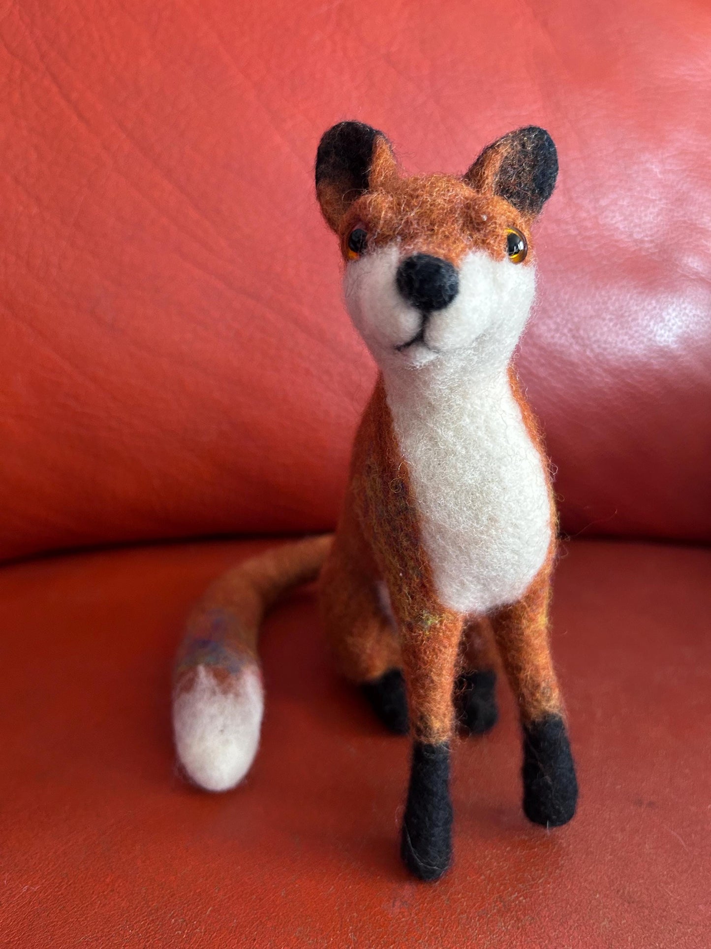 Needle Felton Fox Sculpture