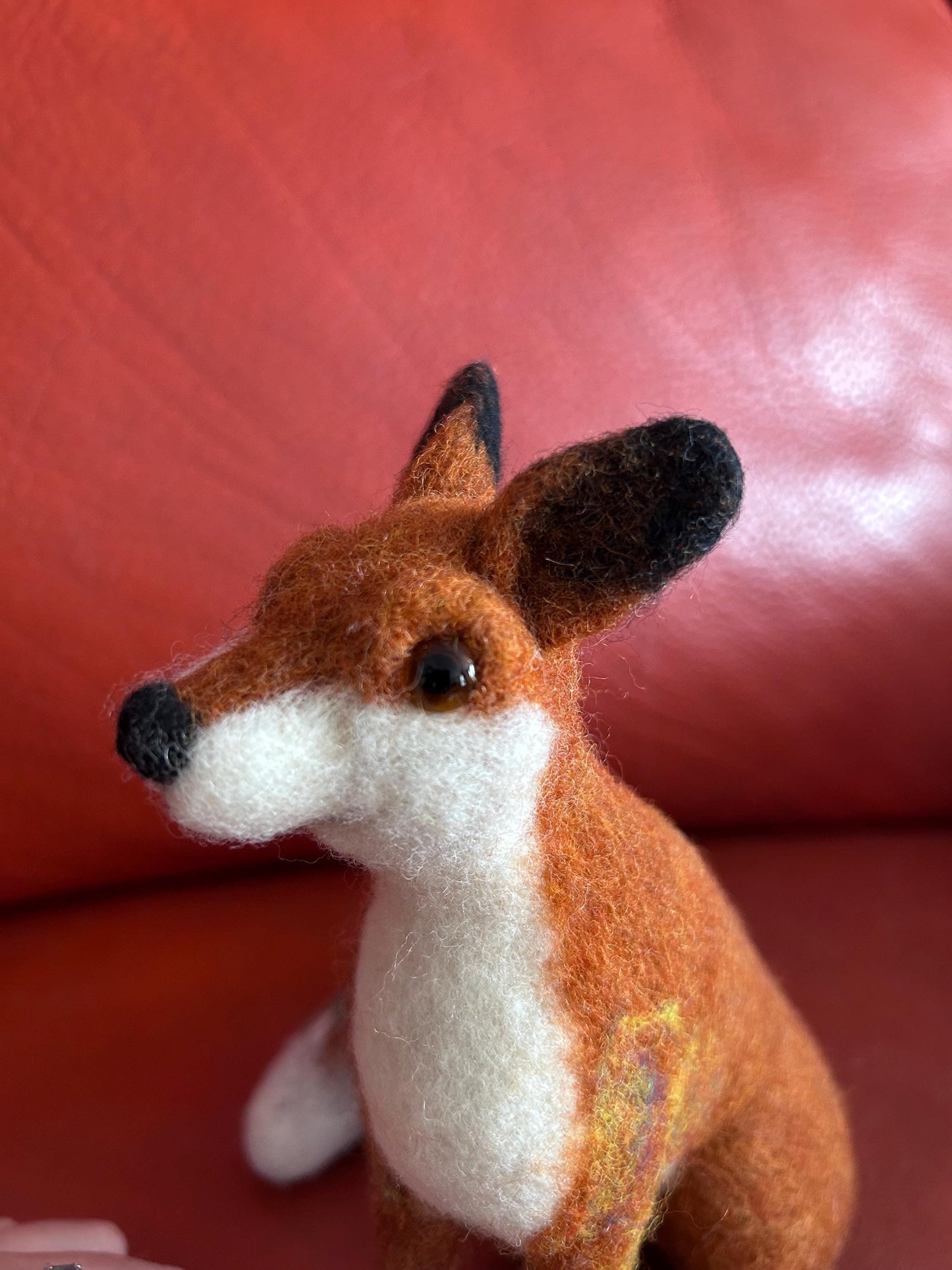 Needle Felton Fox Sculpture