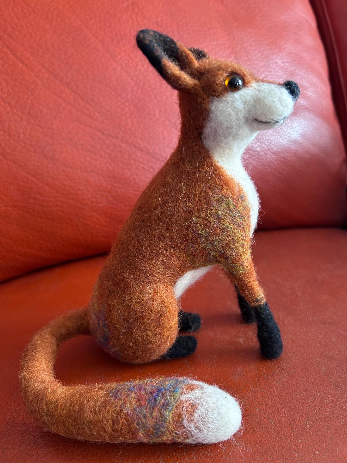Needle Felton Fox Sculpture