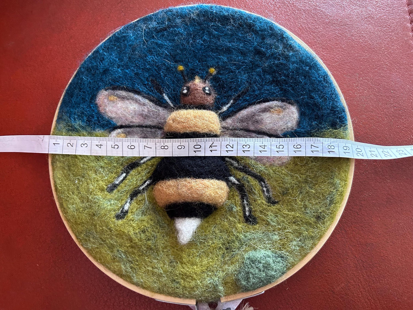 Needle Felted 2-D Bee