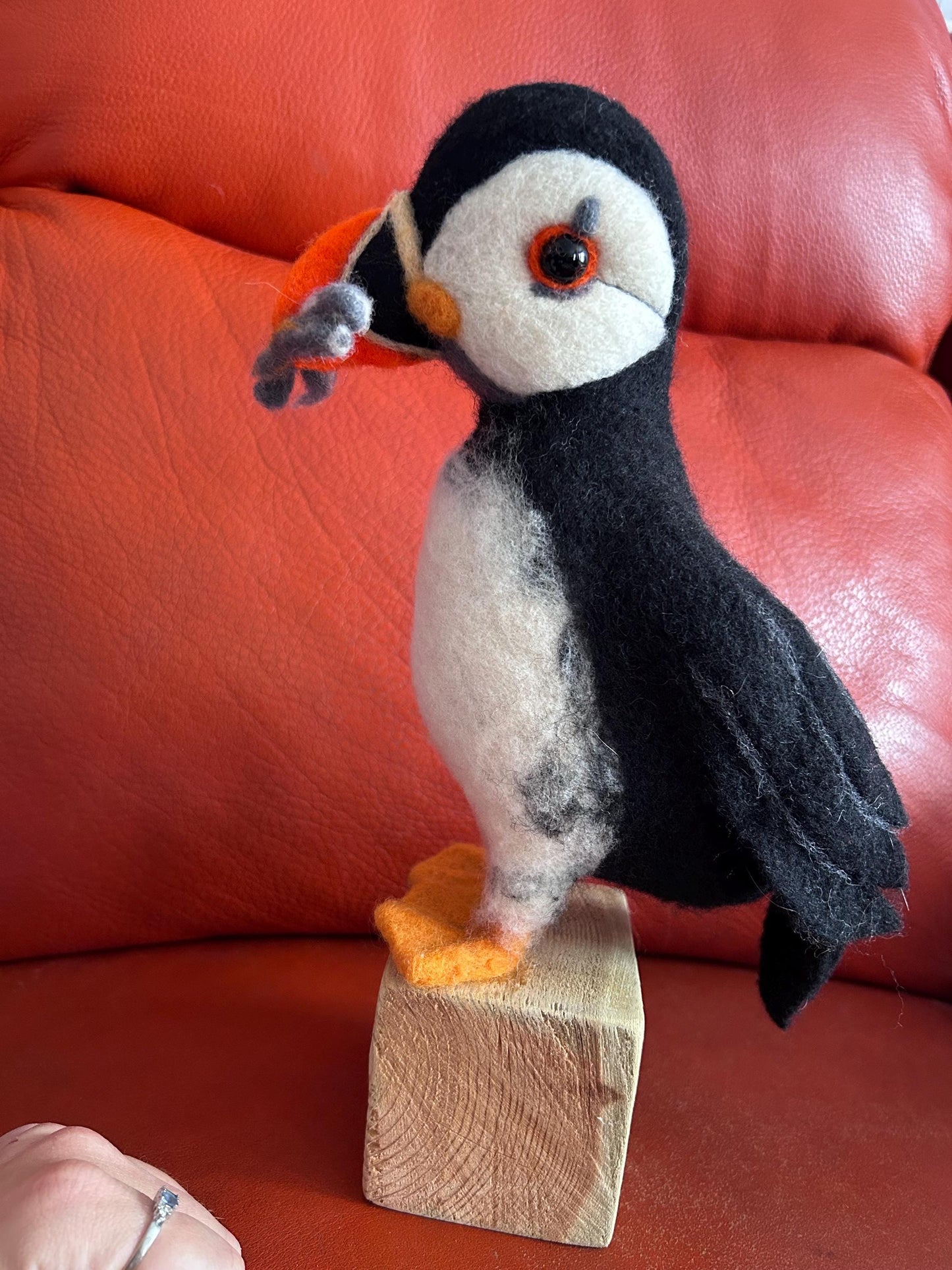 Needle felted puffing