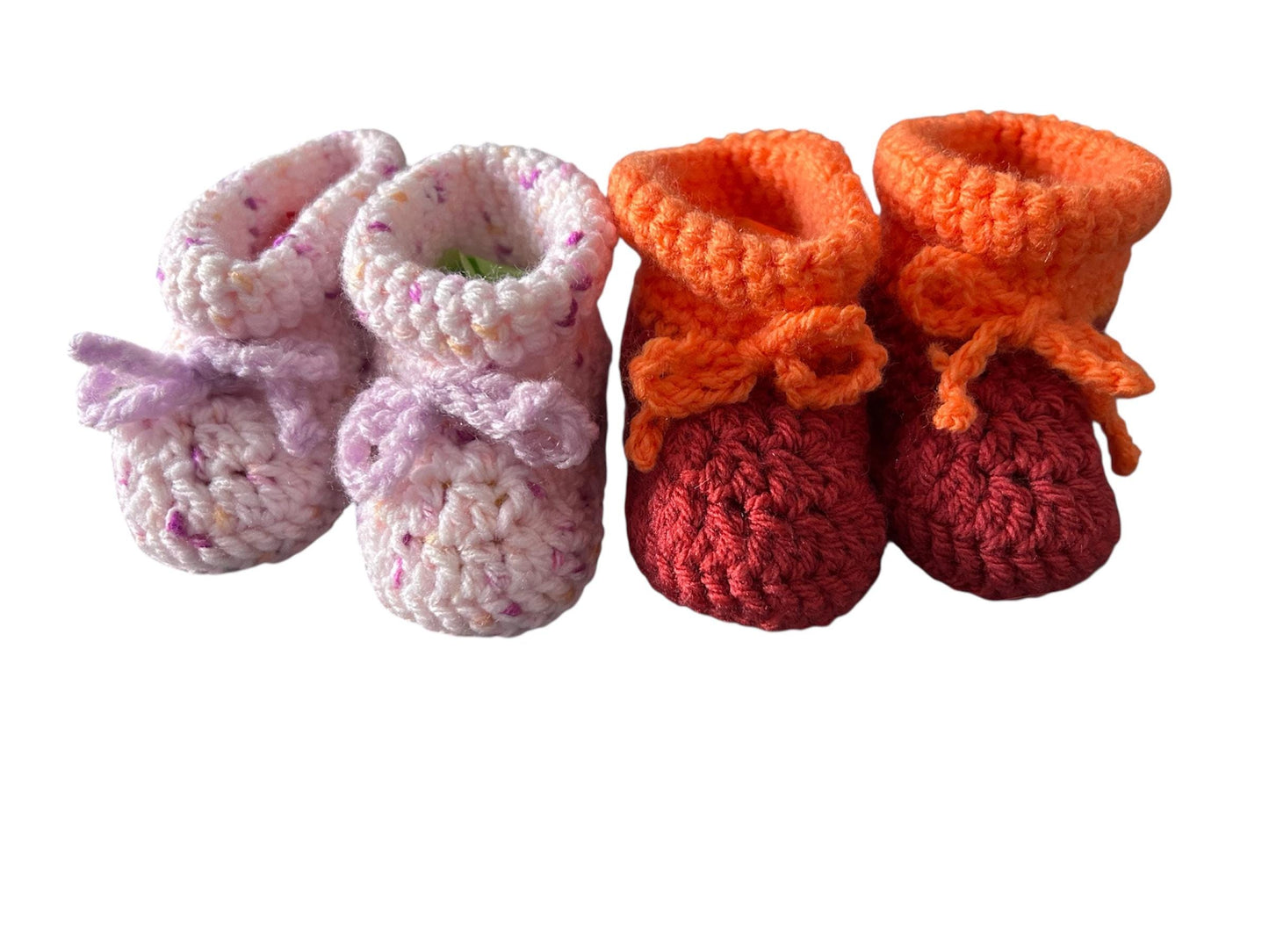 Crochet baby booties