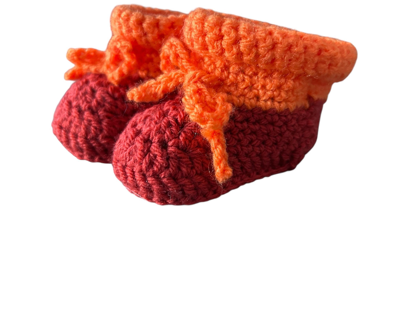 Crochet baby booties