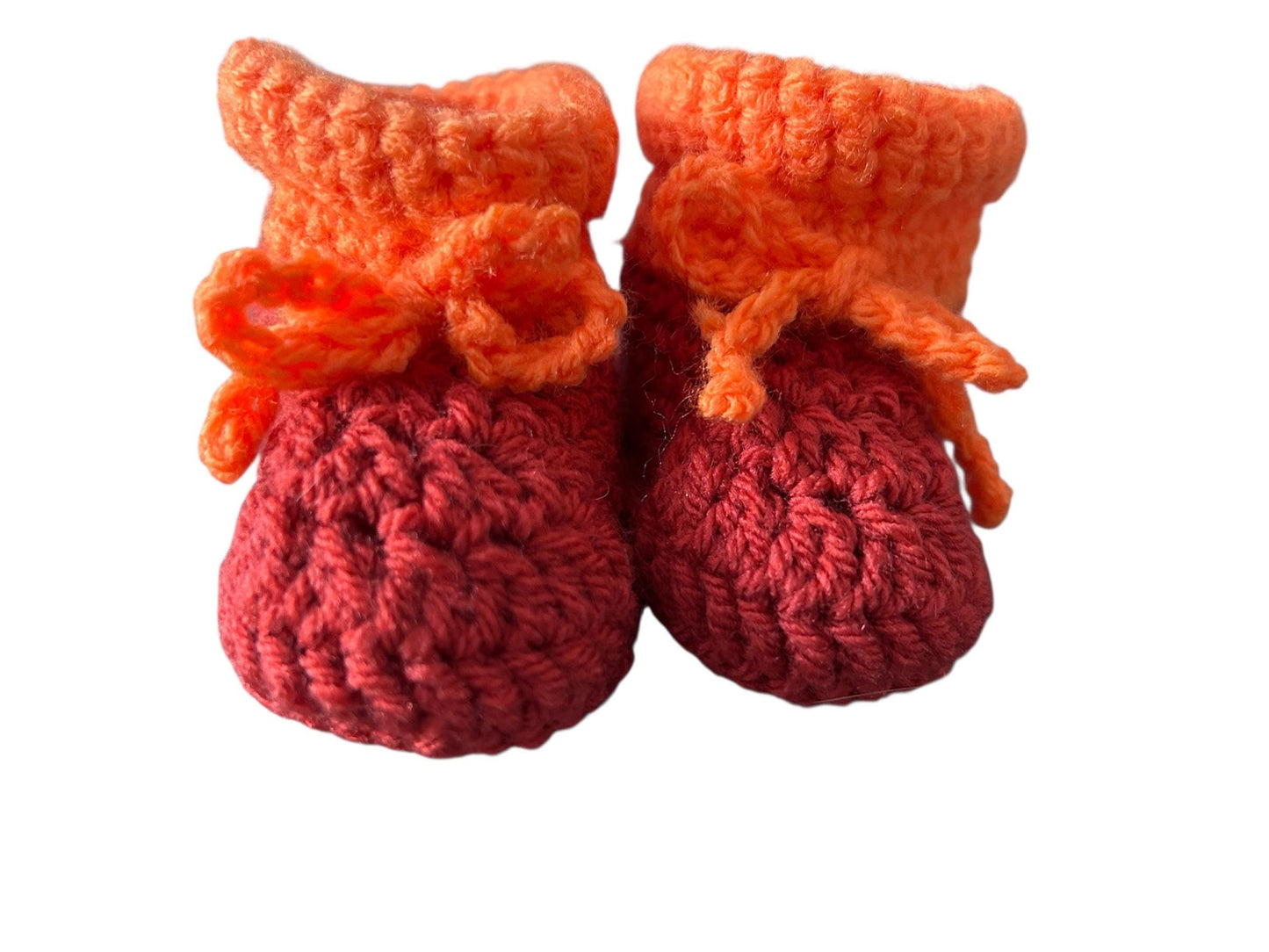 Crochet baby booties