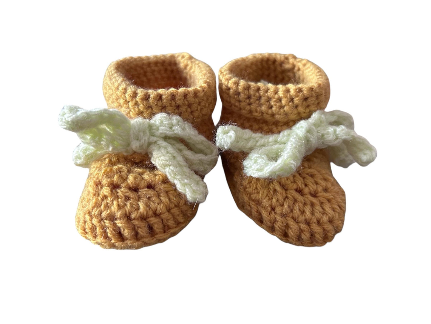 Crochet baby booties
