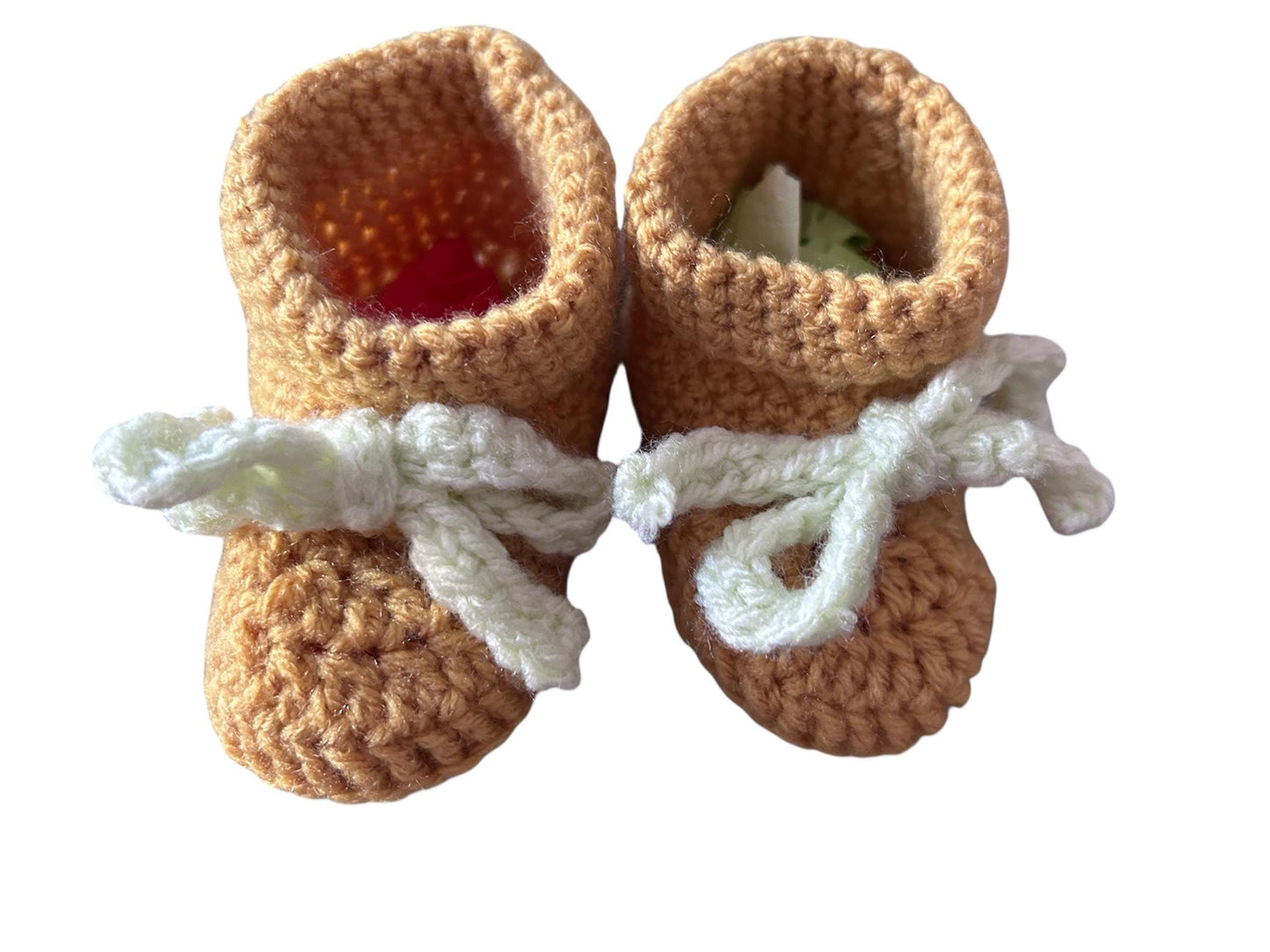 Crochet baby booties