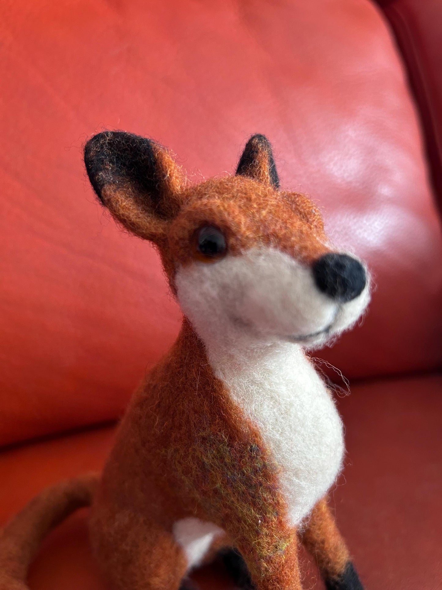 Needle Felton Fox Sculpture