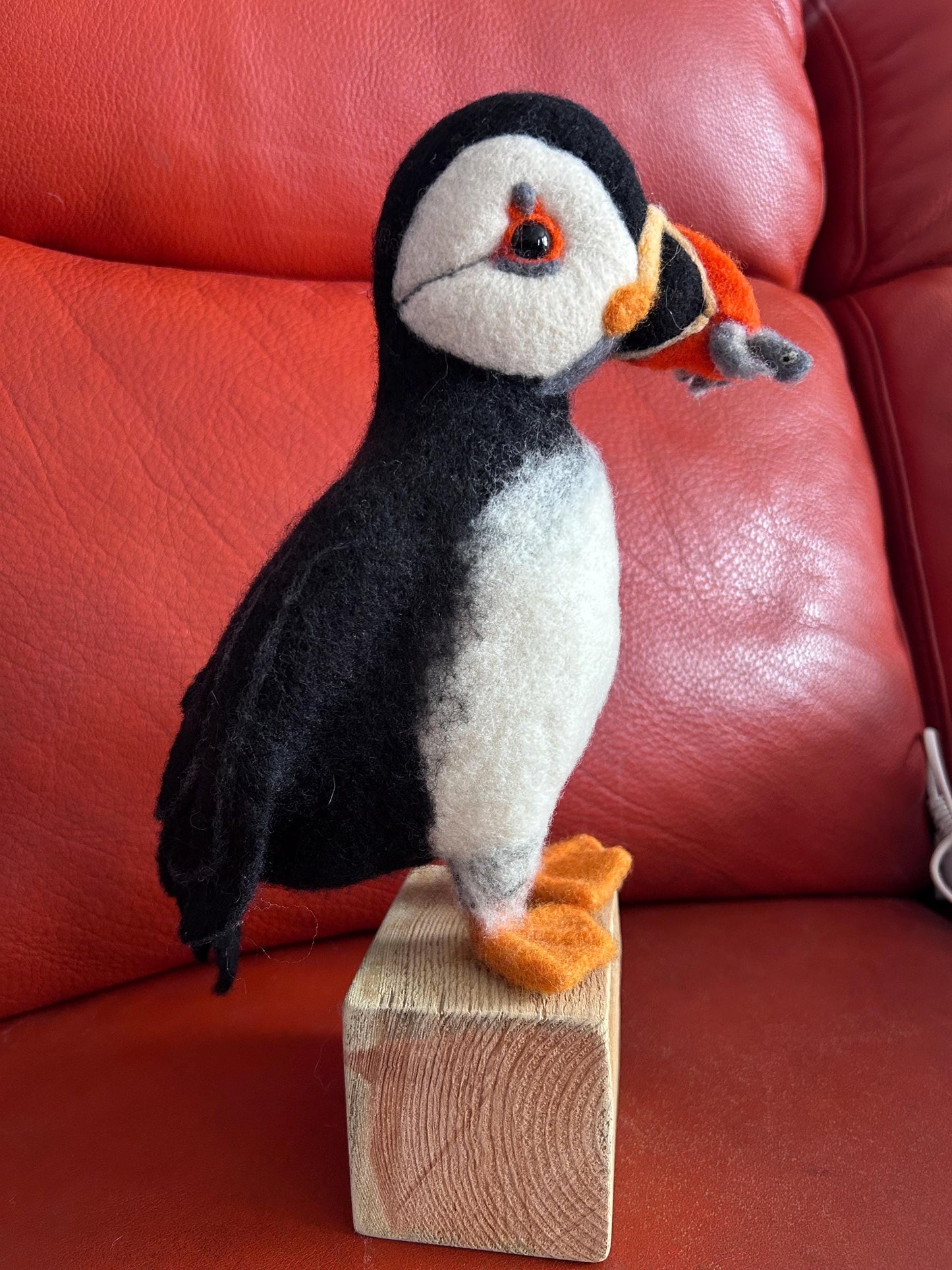 Needle felted puffing
