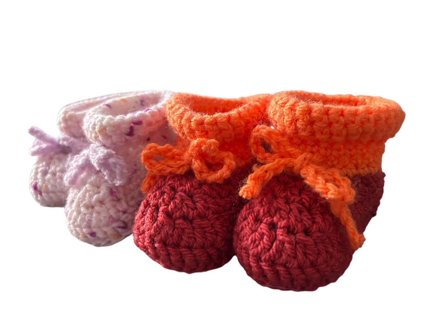Crochet baby booties