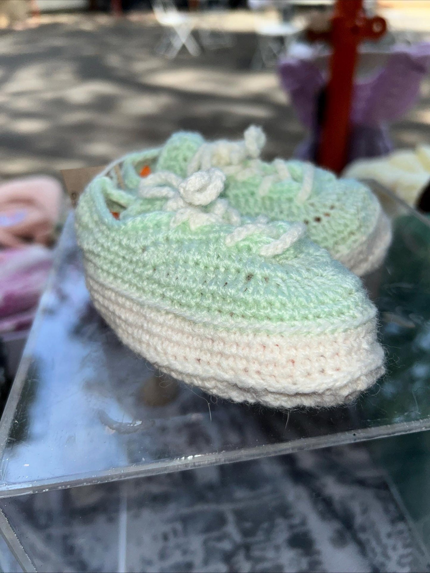 Handmade babies booties/trainers size 3 to 6 months old