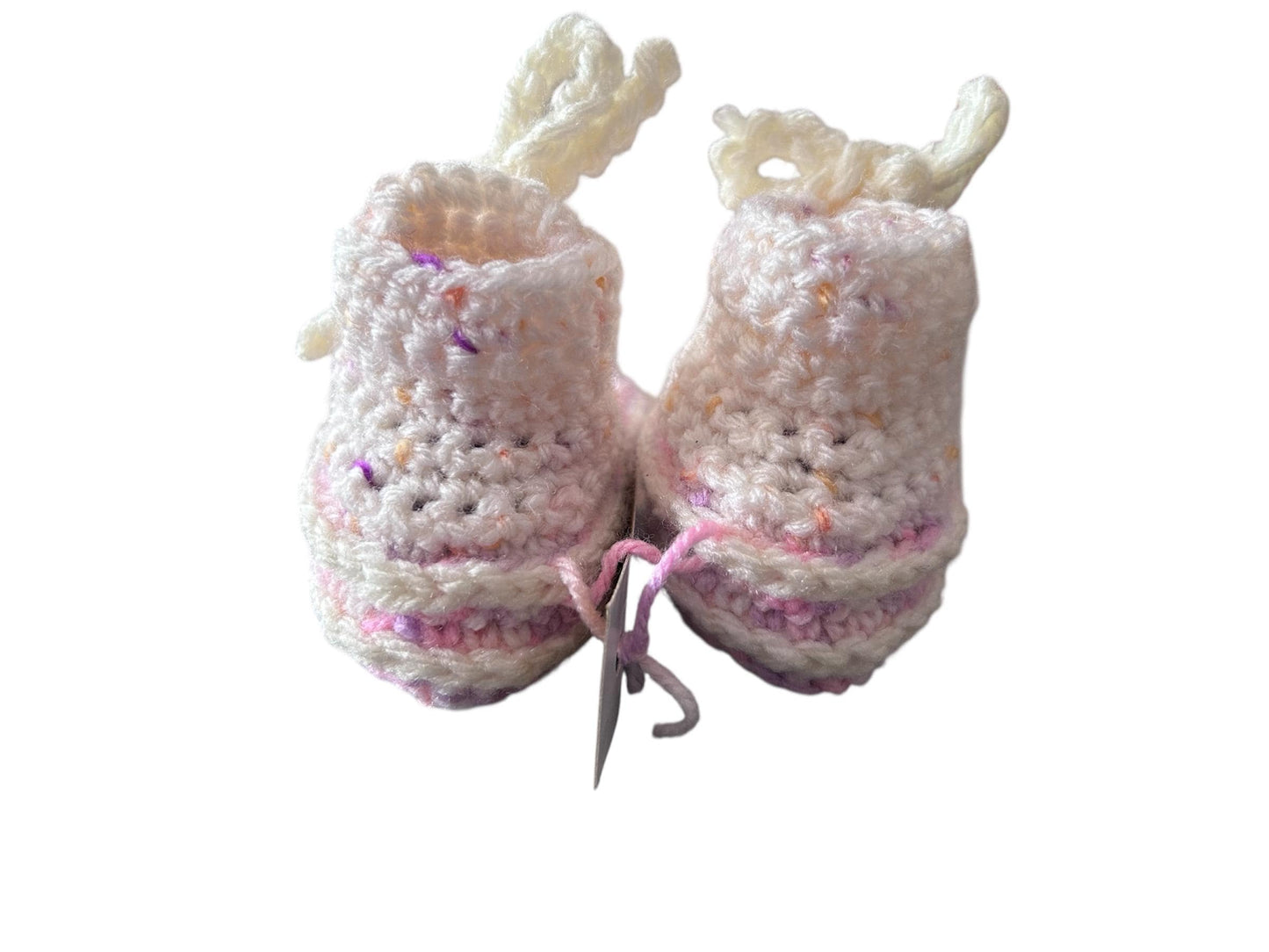 Handmade crochet babies booties size 0 to 3 months old