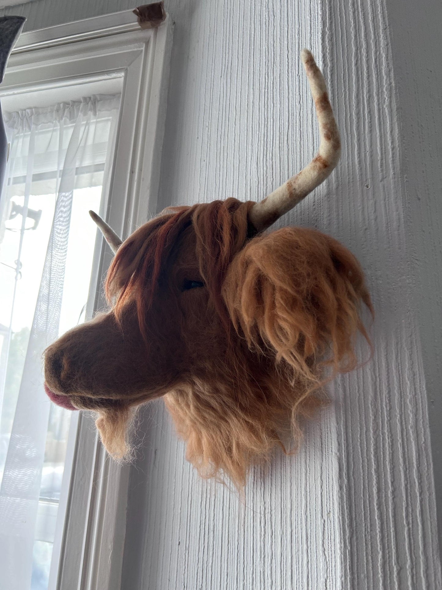 Needle felted large Highland cow