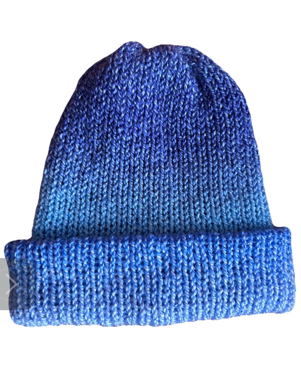 Handmade knitted hat and scarf set