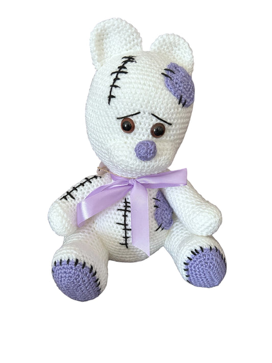 Teddy bear with stitches