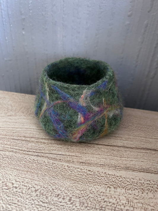 Wet Felted Small Bowl