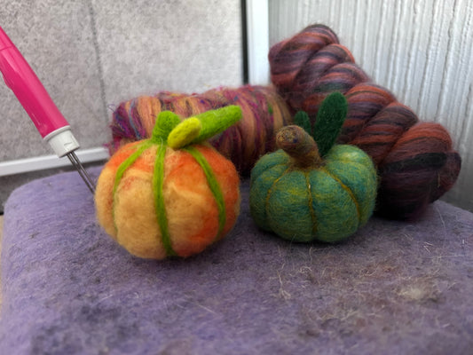 Pumpkin Needle Felted workshop