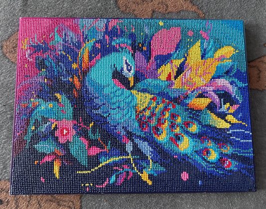 Diamond art peacock canvas