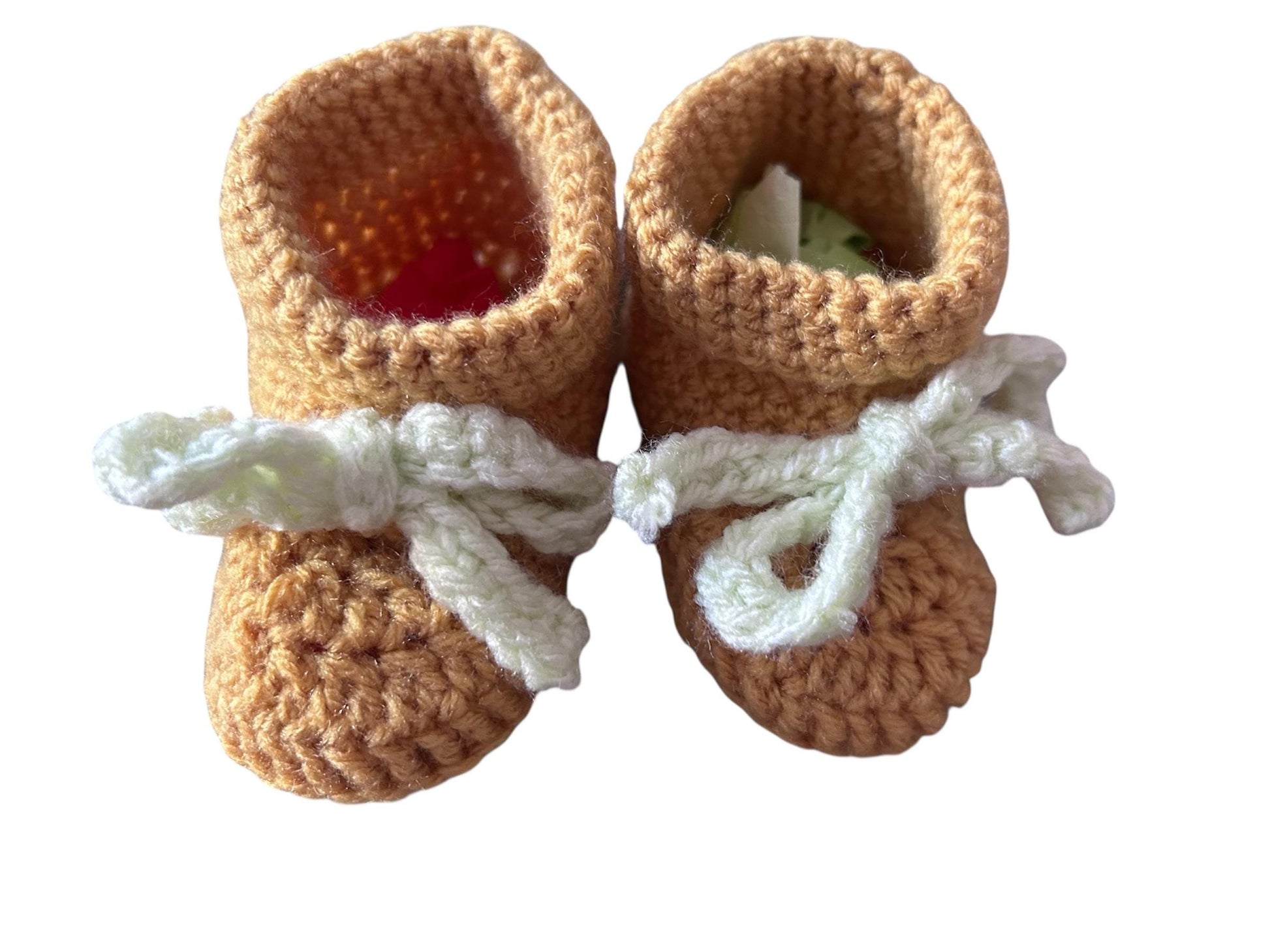 Crochet baby booties