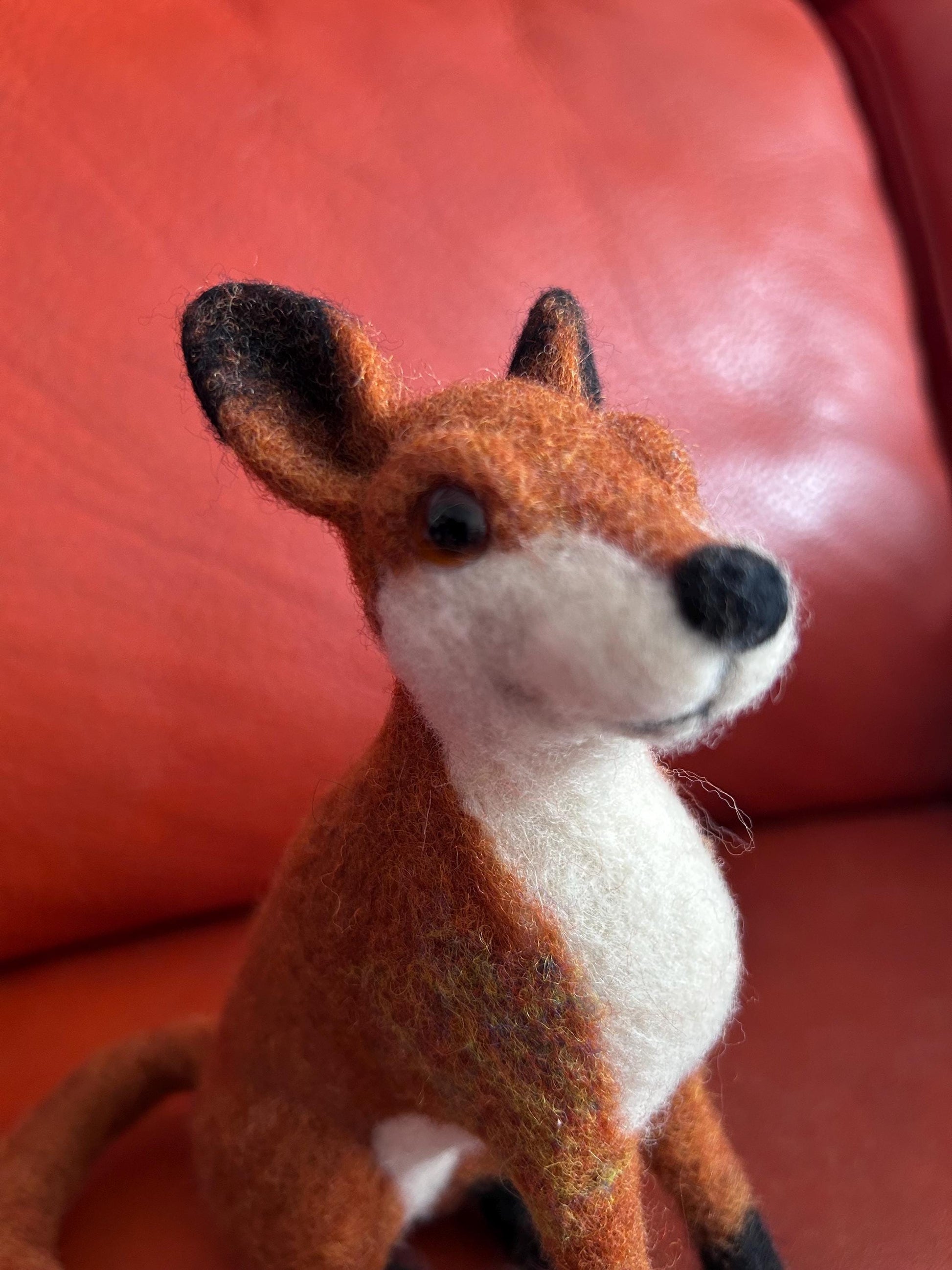 Needle Felton Fox Sculpture