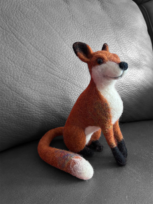 Needle Felton Fox Sculpture