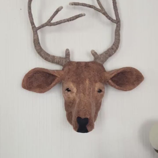 Stunning Needle Felted Stags