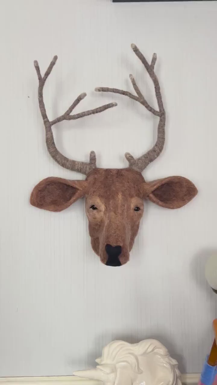 Stunning Needle Felted Stags