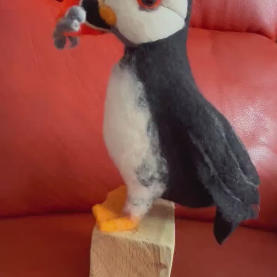 Needle felted puffing