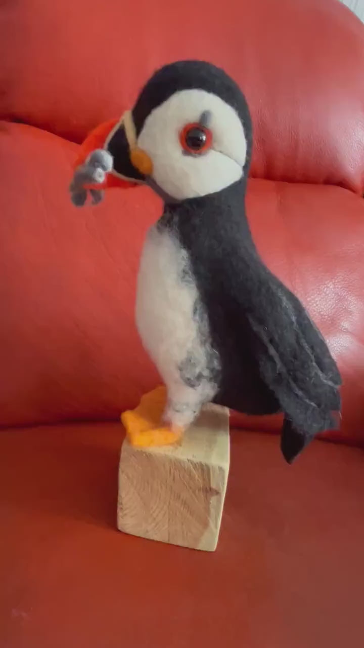 Needle felted puffing